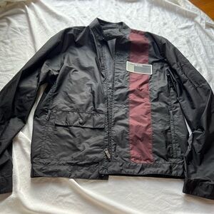 Prada Black and Burgundy Windbreaker